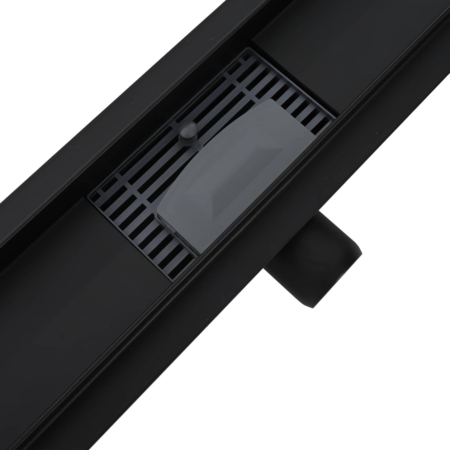 2 in 1 Doucheafvoer Zwart 90 cm Roestvrij staal 304 is nu te koop bij PeponiXL, paradijselijk wonen!