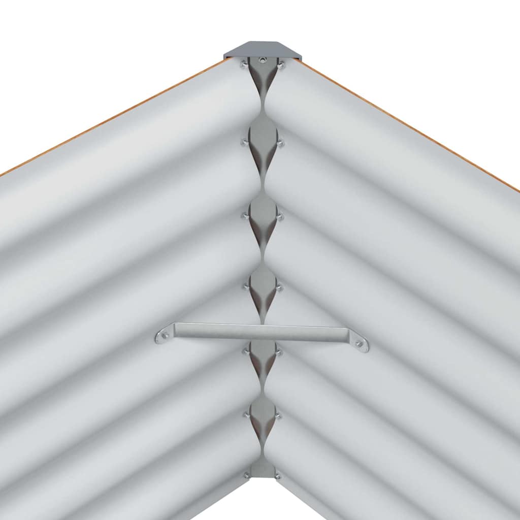 Verhoogde plantenbak 775 x 50 x 36 cm Gegalvaniseerd staal is nu te koop bij PeponiXL, paradijselijk wonen!