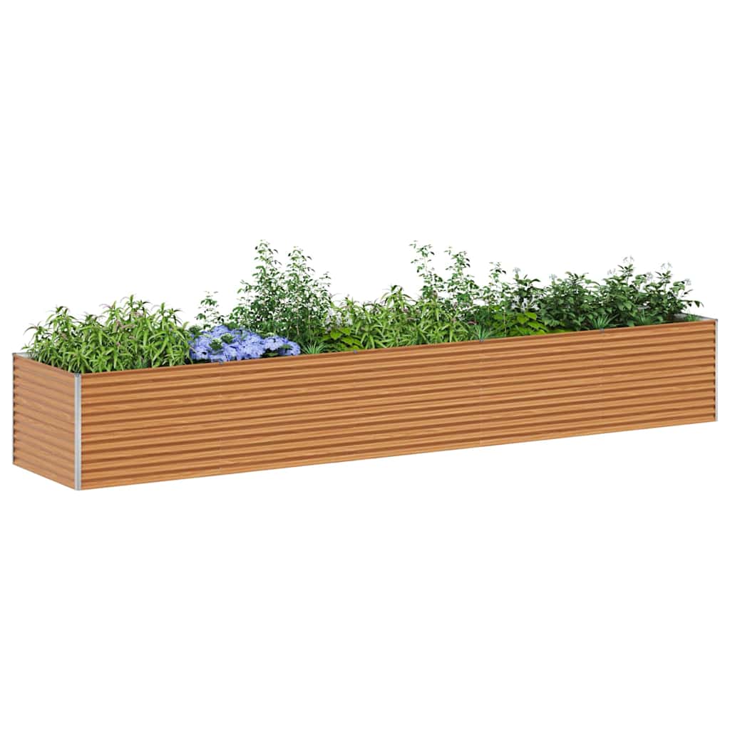 Verhoogde plantenbak 485 x 100 x 68 cm Gegalvaniseerd staal is nu te koop bij PeponiXL, paradijselijk wonen!