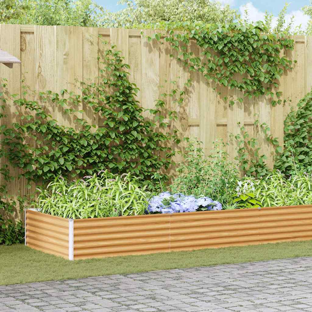 Verhoogde plantenbak 582 x 100 x 36 cm Gegalvaniseerd staal is nu te koop bij PeponiXL, paradijselijk wonen!