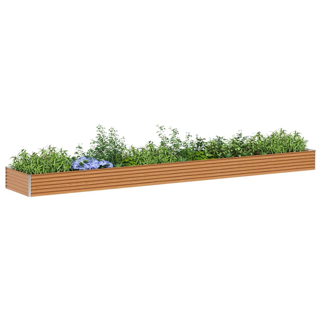 Verhoogde plantenbak 582 x 100 x 36 cm Gegalvaniseerd staal is nu te koop bij PeponiXL, paradijselijk wonen!
