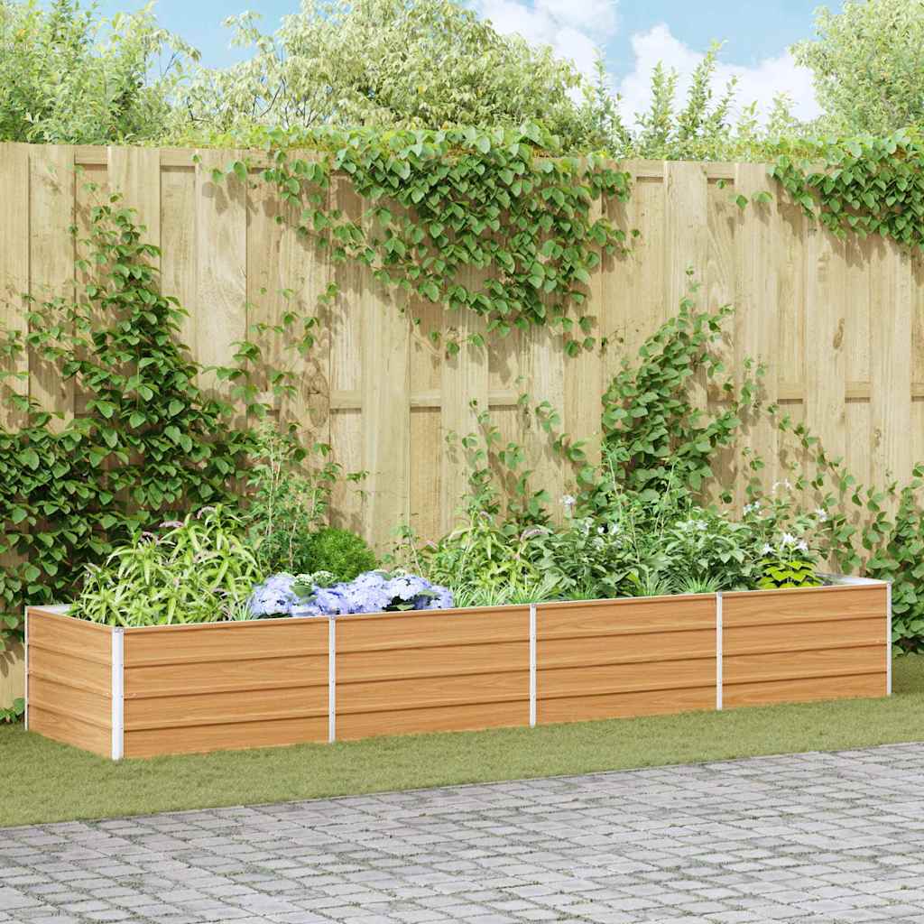 Verhoogde plantenbak Licht Bruin 320 x 80 x 45 cm is nu te koop bij PeponiXL, paradijselijk wonen!