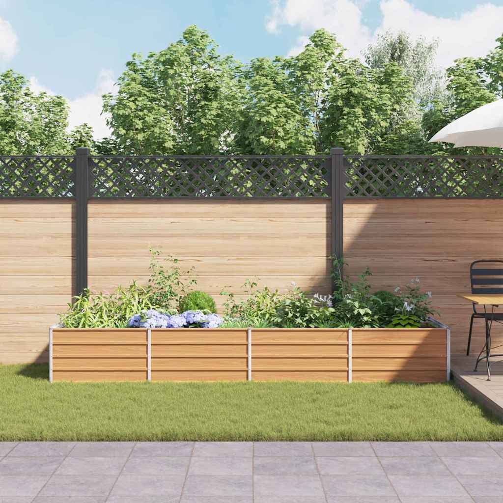 Verhoogde plantenbak Licht Bruin 320 x 80 x 45 cm is nu te koop bij PeponiXL, paradijselijk wonen!