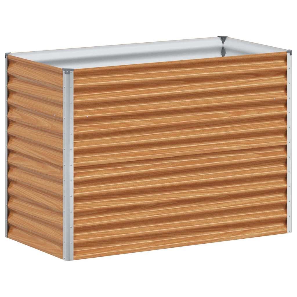 Verhoogde plantenbak 98 x 50 x 68 cm Gegalvaniseerd staal is nu te koop bij PeponiXL, paradijselijk wonen!