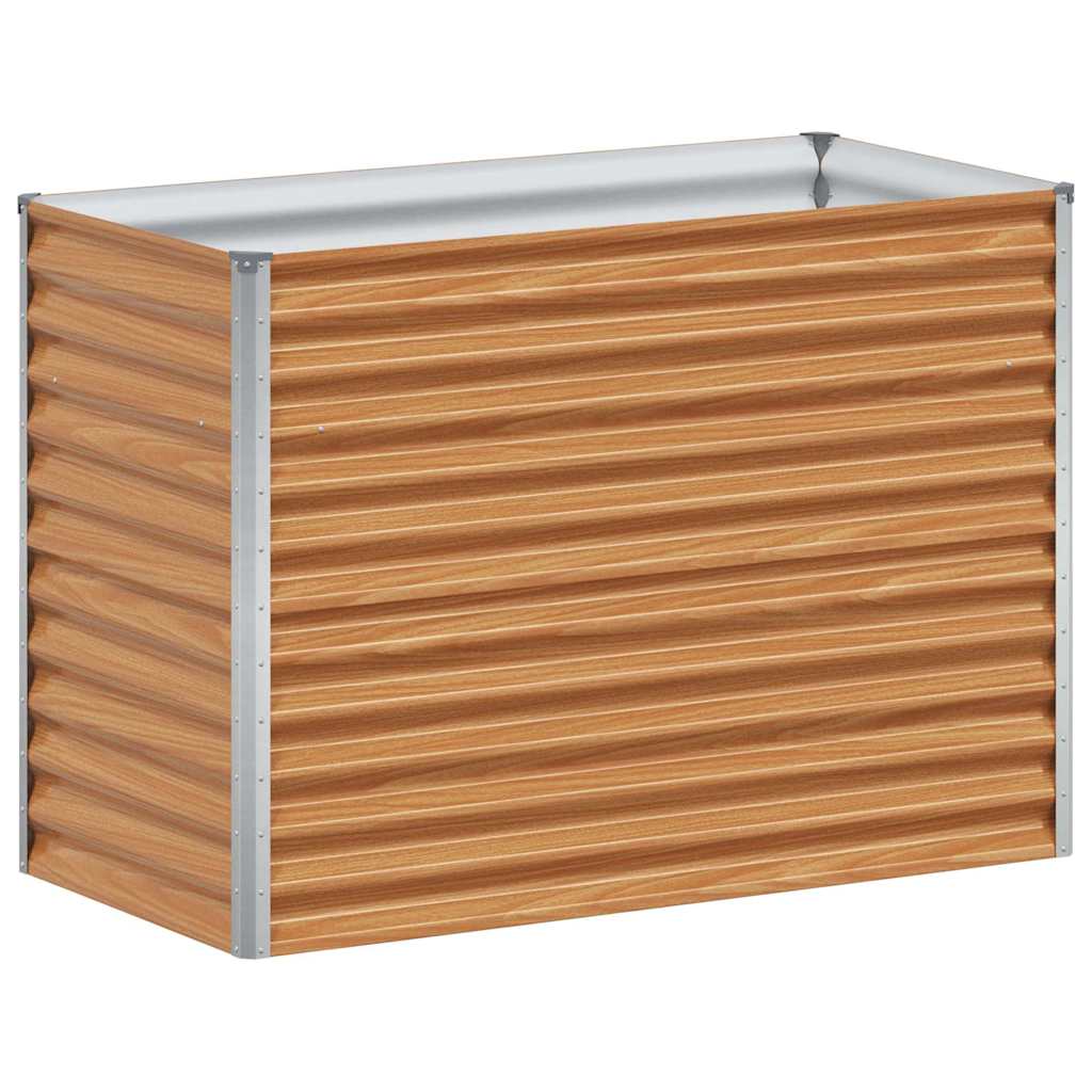 Verhoogde plantenbak 98 x 50 x 68 cm Gegalvaniseerd staal is nu te koop bij PeponiXL, paradijselijk wonen!