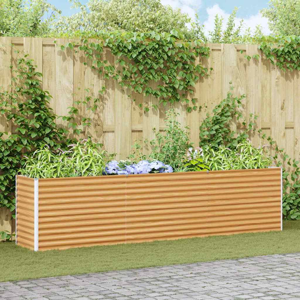 Verhoogde plantenbak 290 x 50 x 68 cm Gegalvaniseerd staal is nu te koop bij PeponiXL, paradijselijk wonen!