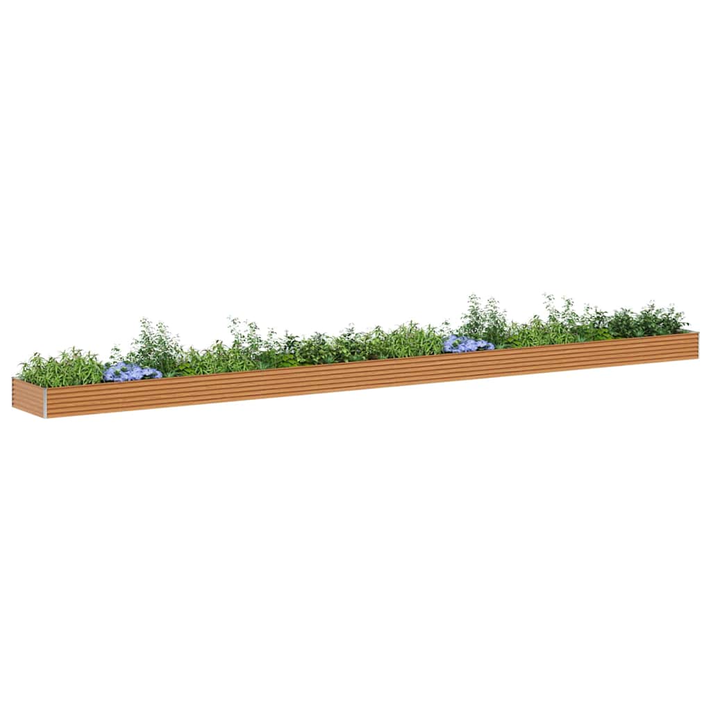 Verhoogde plantenbak 970 x 100 x 36 cm Gegalvaniseerd staal is nu te koop bij PeponiXL, paradijselijk wonen!