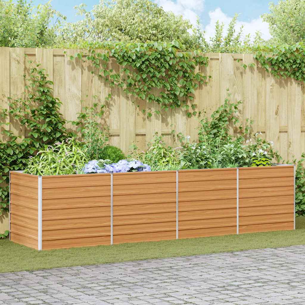 Verhoogde plantenbak Licht Bruin 320 x 80 x 77 cm is nu te koop bij PeponiXL, paradijselijk wonen!