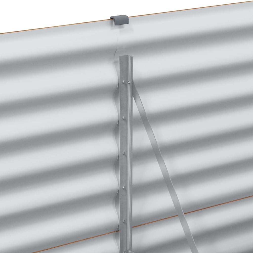 Verhoogde plantenbak 582 x 50 x 68 cm Gegalvaniseerd staal is nu te koop bij PeponiXL, paradijselijk wonen!