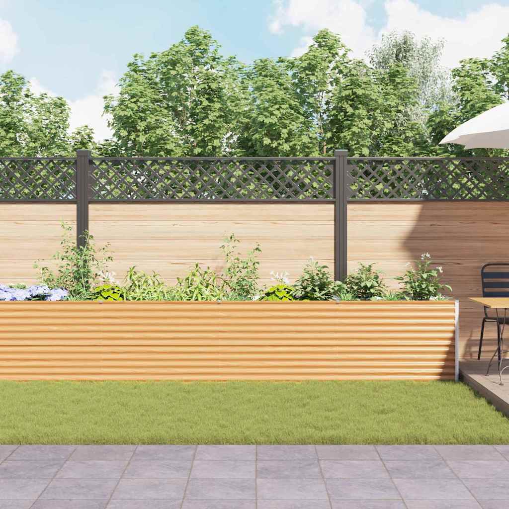 Verhoogde plantenbak 582 x 50 x 68 cm Gegalvaniseerd staal is nu te koop bij PeponiXL, paradijselijk wonen!