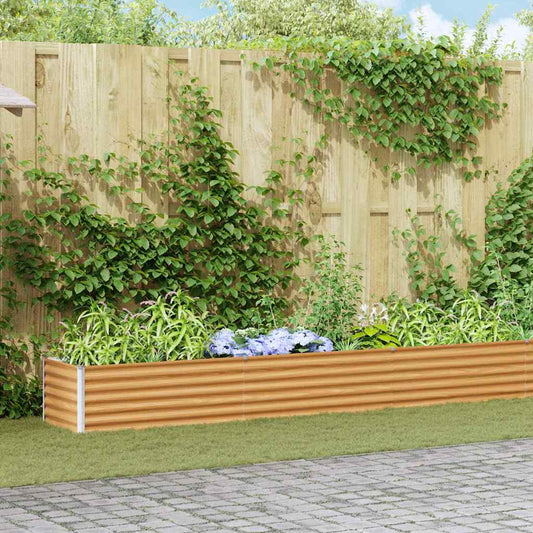 Verhoogde plantenbak 970 x 50 x 36 cm Gegalvaniseerd staal is nu te koop bij PeponiXL, paradijselijk wonen!