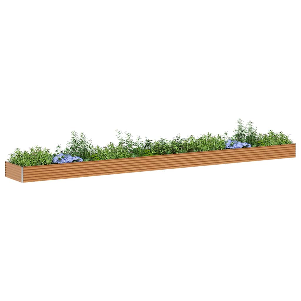 Verhoogde plantenbak 775 x 100 x 36 cm Gegalvaniseerd staal is nu te koop bij PeponiXL, paradijselijk wonen!