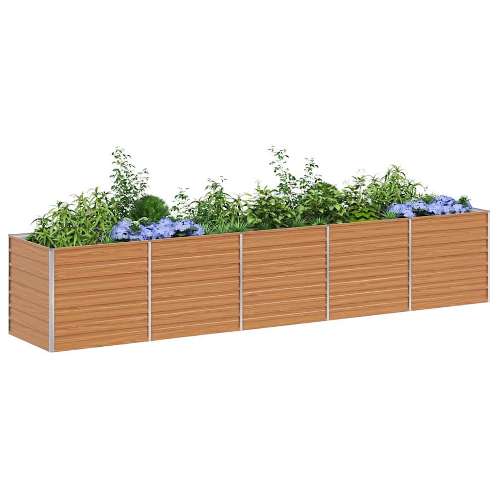 Verhoogde plantenbak Licht Bruin 400 x 80 x 77 cm is nu te koop bij PeponiXL, paradijselijk wonen!
