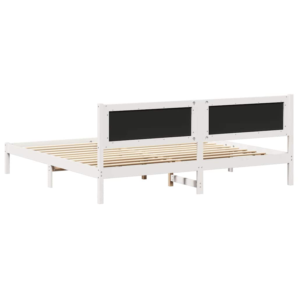 Bedframe Lichtgrijs 200 x 200 cm Massief grenenhout is nu te koop bij PeponiXL, paradijselijk wonen!