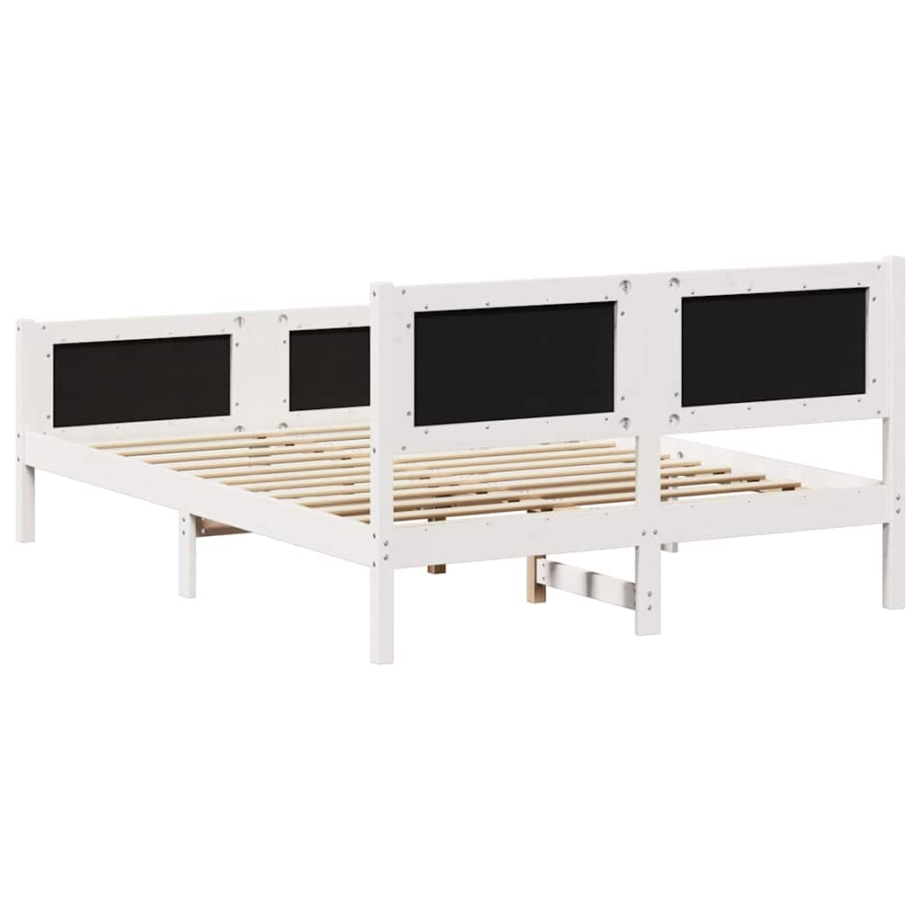 Bedframe met hoofdeinde Lichtgrijs 140 x 200 cm Stof is nu te koop bij PeponiXL, paradijselijk wonen!