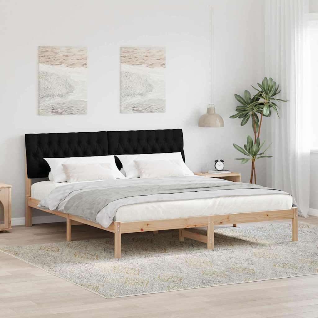 Bedframe met Gevoerd Hoofdgedeelte Bruin 180 x 200 cm is nu te koop bij PeponiXL, paradijselijk wonen!