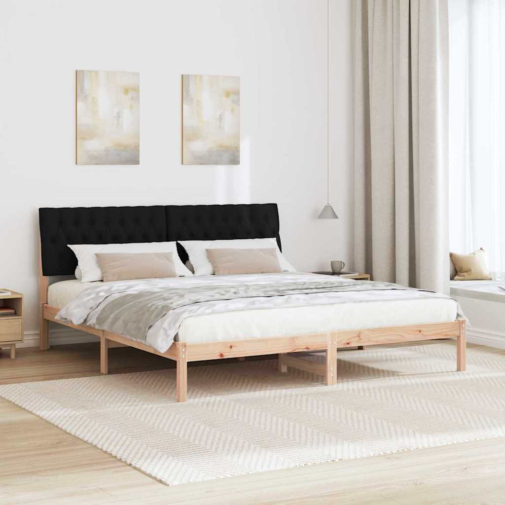 Bedframe met Gevoerd Hoofdgedeelte Bruin 180 x 200 cm is nu te koop bij PeponiXL, paradijselijk wonen!
