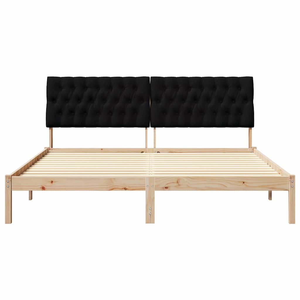 Bedframe met Gevoerd Hoofdgedeelte Bruin 180 x 200 cm is nu te koop bij PeponiXL, paradijselijk wonen!