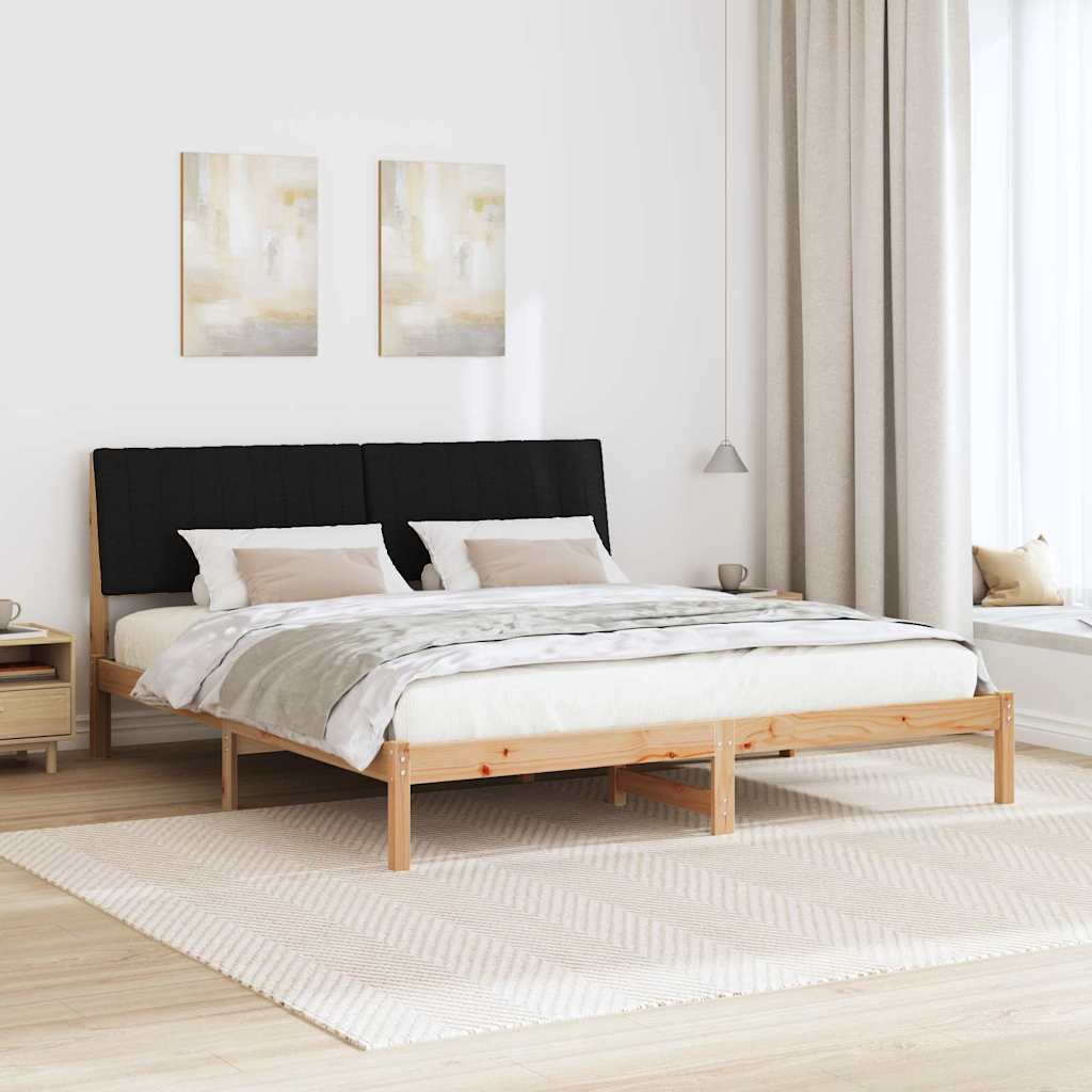 Bedframe met hoofdeinde Bruin 180 x 200 cm Massief grenenhout is nu te koop bij PeponiXL, paradijselijk wonen!