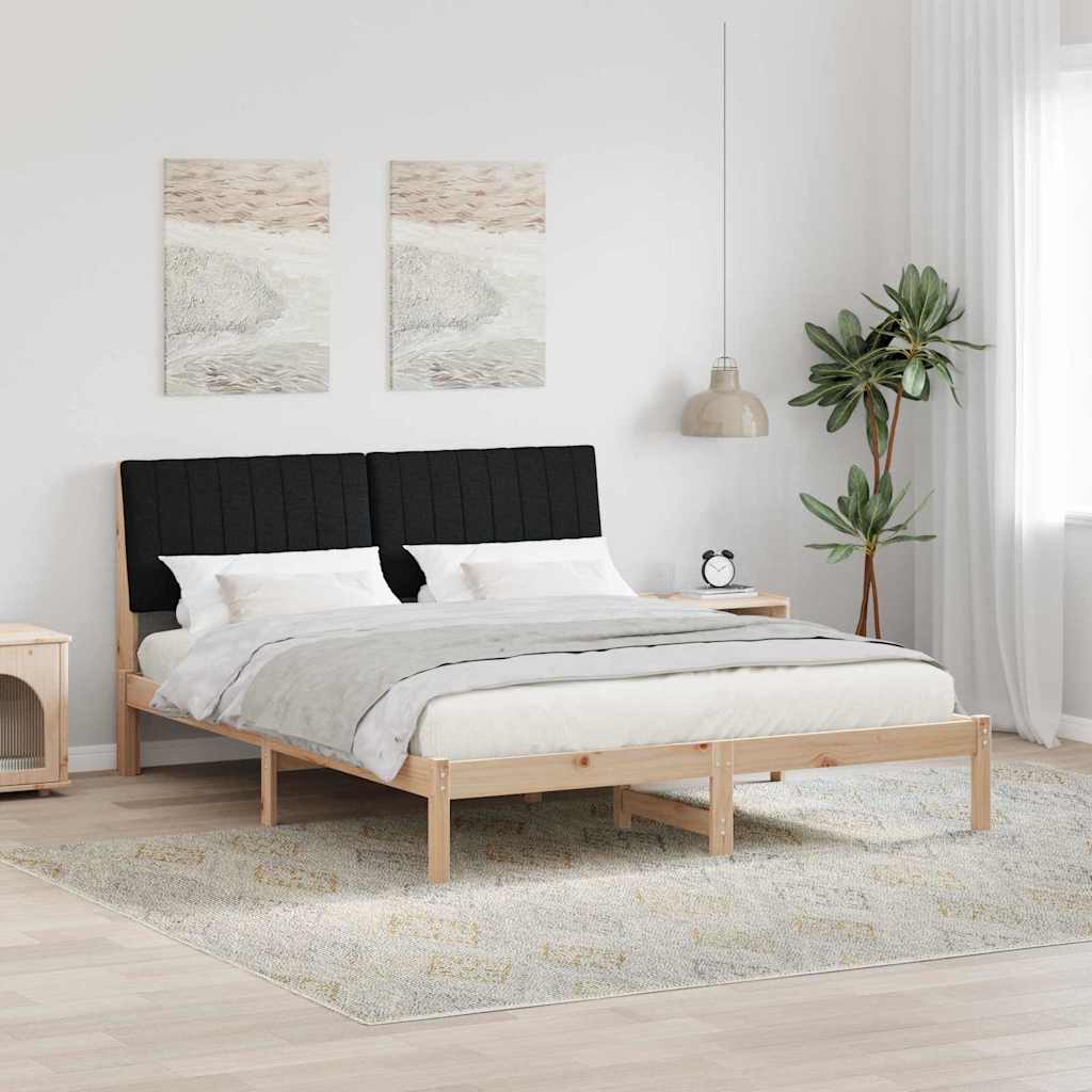 Bedframe met hoofdeinde Bruin 160 x 200 cm Massief grenenhout is nu te koop bij PeponiXL, paradijselijk wonen!