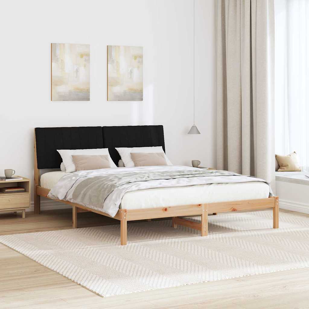 Bedframe met hoofdeinde Bruin 160 x 200 cm Massief grenenhout is nu te koop bij PeponiXL, paradijselijk wonen!