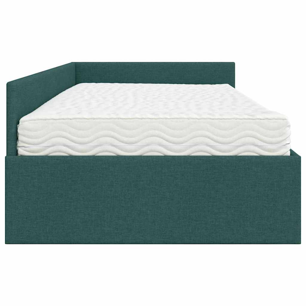 Hoekbedframe met Matras Anders met hoofdeinde 2 pcs Groen Stof is nu te koop bij PeponiXL, paradijselijk wonen!