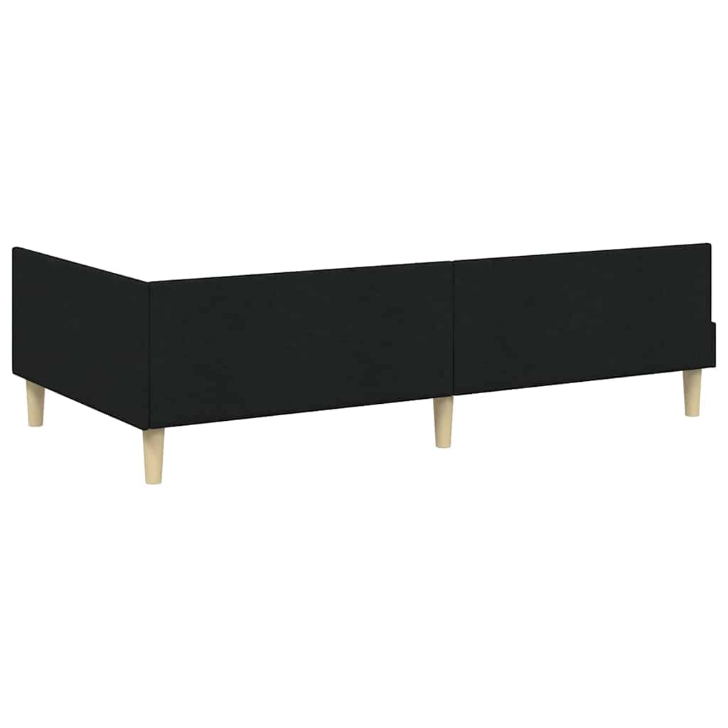 Hoekbedframe met Matras met matras 2 pcs Groen Stof is nu te koop bij PeponiXL, paradijselijk wonen!