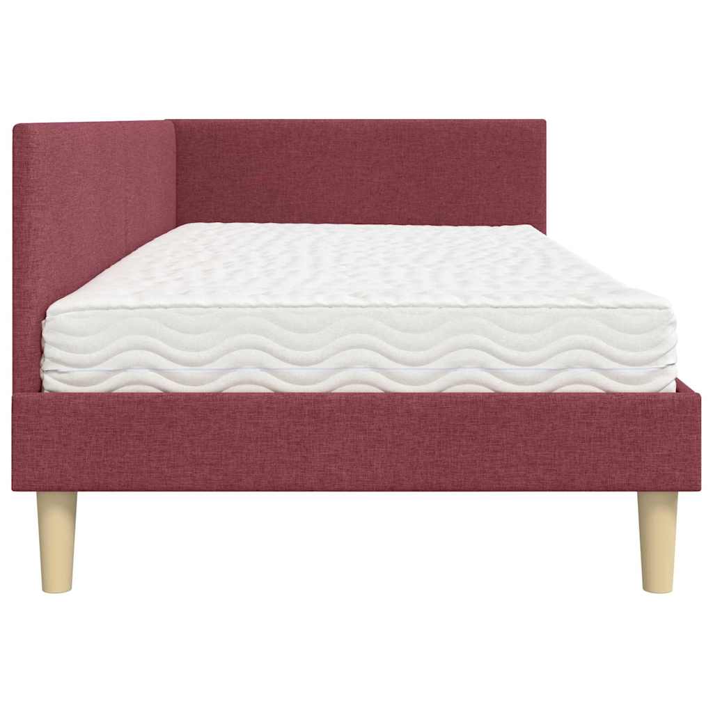Hoekbedframe met Matras Anders met hoofdeinde 2 pcs Grijs Stof is nu te koop bij PeponiXL, paradijselijk wonen!
