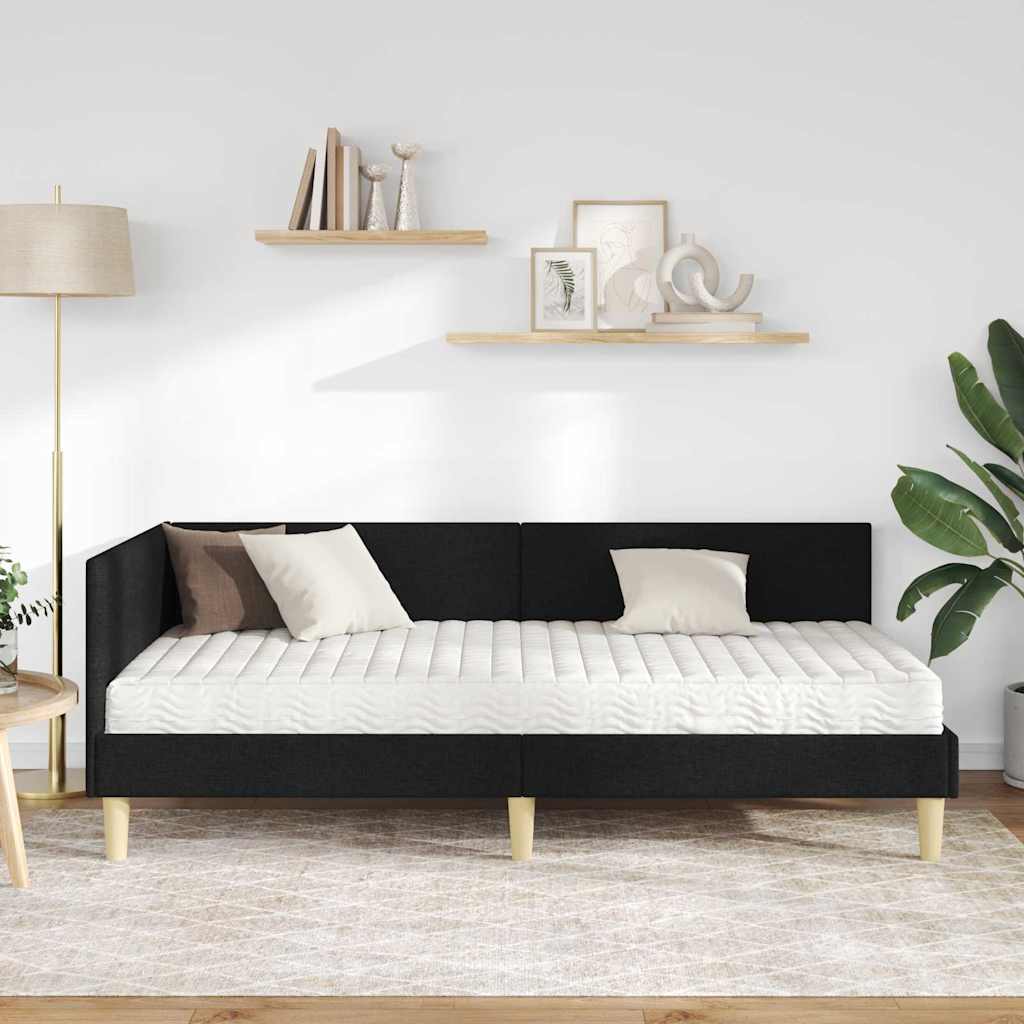Hoekbedframe met Matras Anders met hoofdeinde 2 pcs Groen Stof is nu te koop bij PeponiXL, paradijselijk wonen!