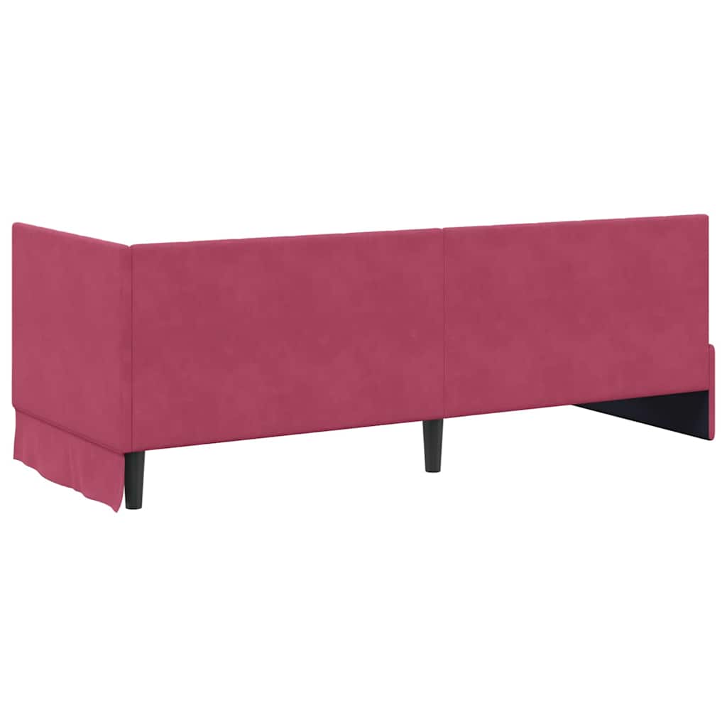 Hoekbedframe met Matras met hoofdeinde 2 pcs Groen Fluweel is nu te koop bij PeponiXL, paradijselijk wonen!
