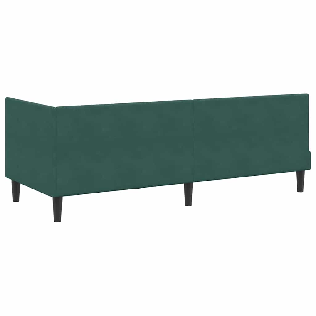 Hoekbedframe met Matras met hoofdeinde 2 pcs Groen Fluweel is nu te koop bij PeponiXL, paradijselijk wonen!