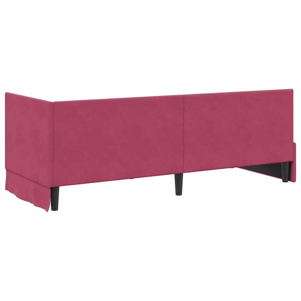 Hoekbedframe met Matras met hoofdeinde 2 pcs Groen Fluweel is nu te koop bij PeponiXL, paradijselijk wonen!
