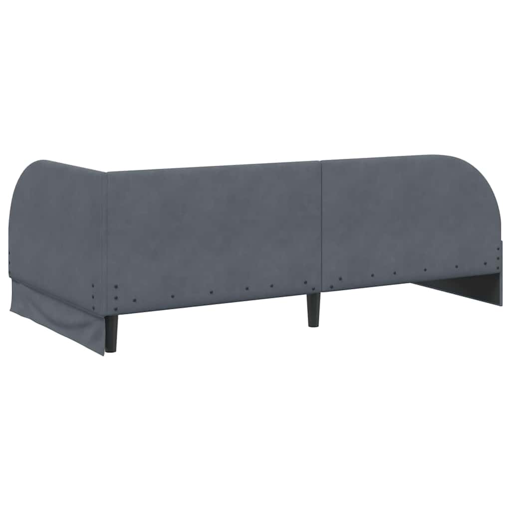 Hoekbedframe met Matras met hoofdeinde 2 pcs Grijs Fluweel is nu te koop bij PeponiXL, paradijselijk wonen!