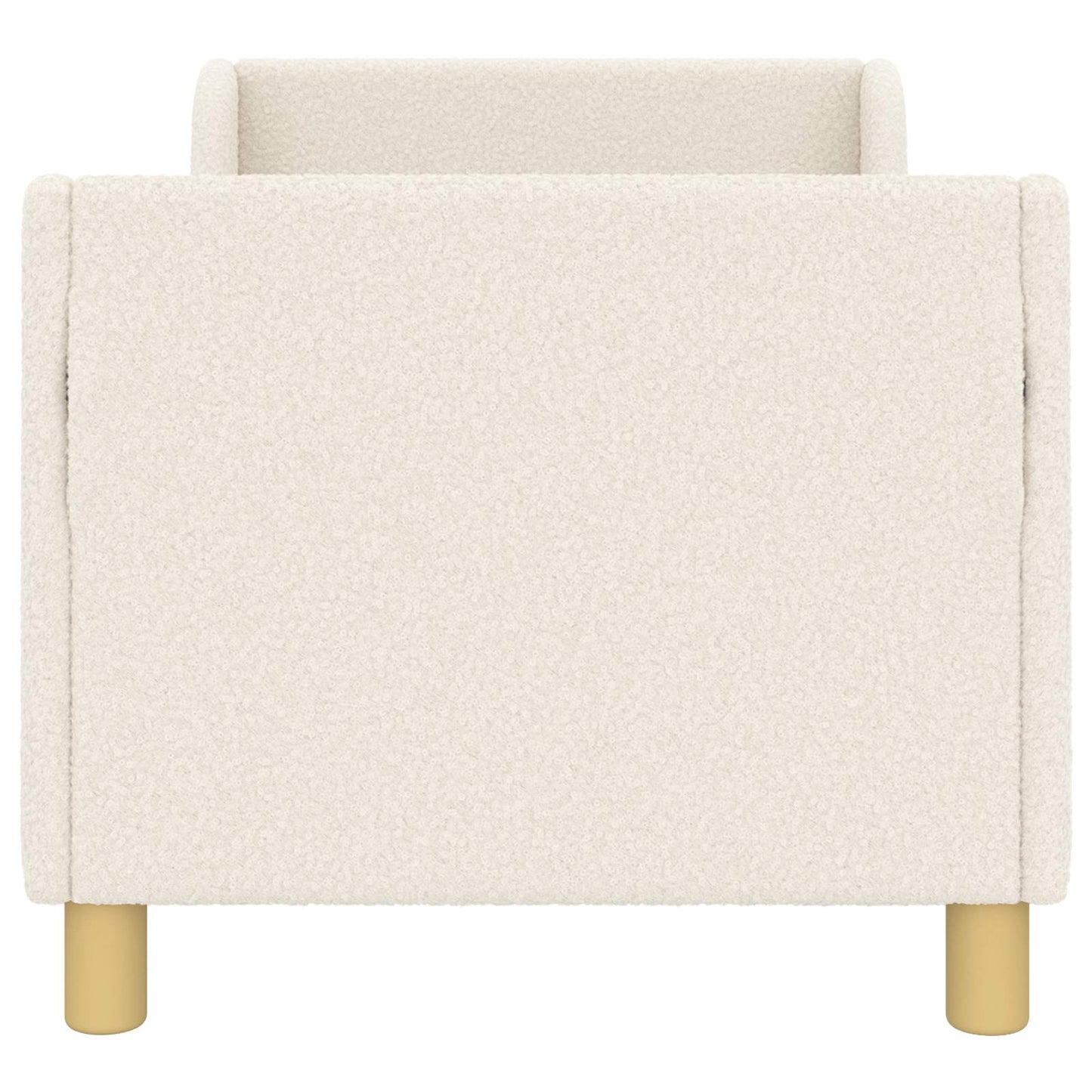 Peuterbedframe met hoofdbord Crèmekleurig 70 x 140 cm Bouclé is nu te koop bij PeponiXL, paradijselijk wonen!