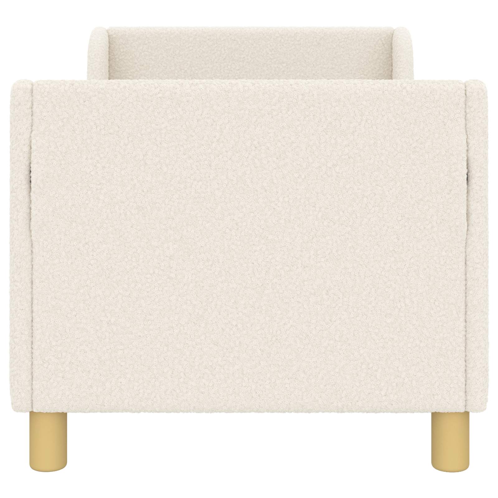 Peuterbedframe met hoofdbord Crèmekleurig 70 x 140 cm Bouclé is nu te koop bij PeponiXL, paradijselijk wonen!