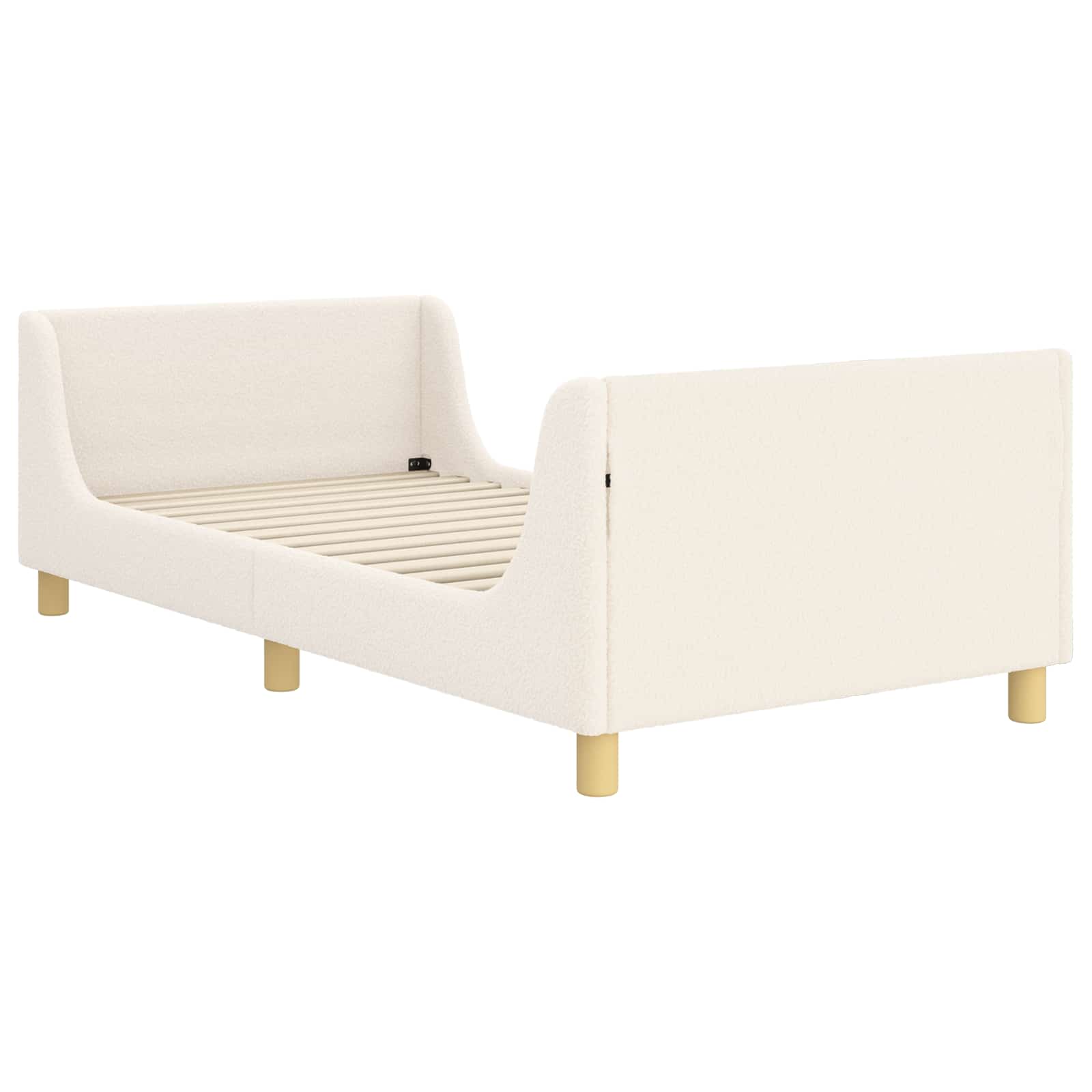 Bedframe voor kinderen met hoofdbord Crème 90 x 200 cm is nu te koop bij PeponiXL, paradijselijk wonen!