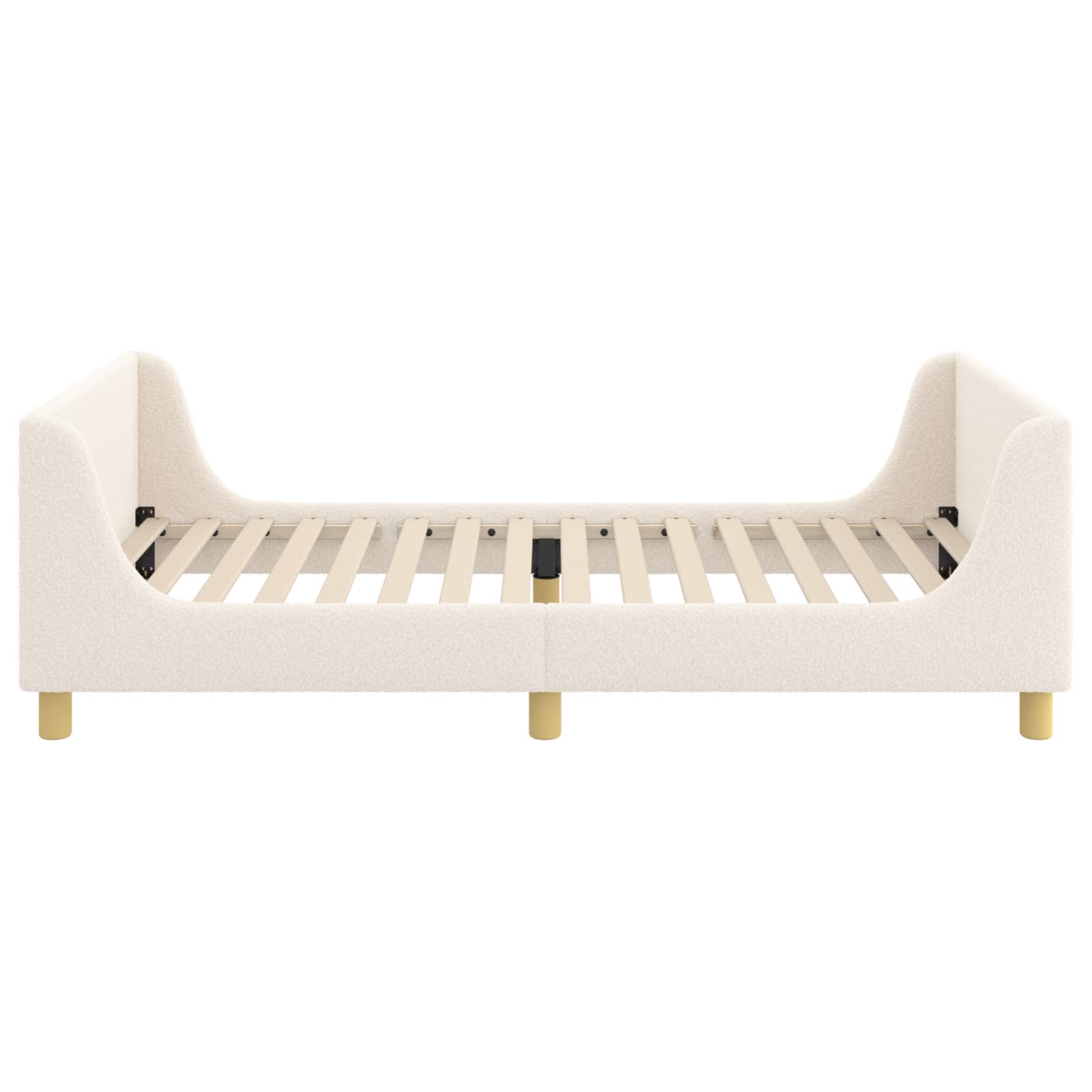 Bedframe voor kinderen met hoofdbord Crème 90 x 200 cm is nu te koop bij PeponiXL, paradijselijk wonen!