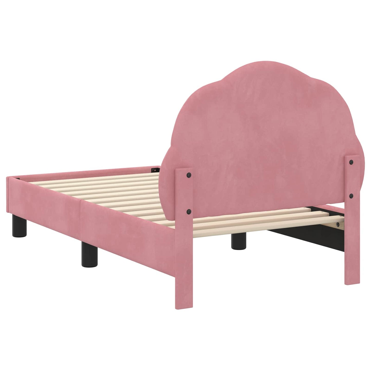 Peuterbedframe met hoofdbord Roze 70 x 140 cm Fluweel is nu te koop bij PeponiXL, paradijselijk wonen!