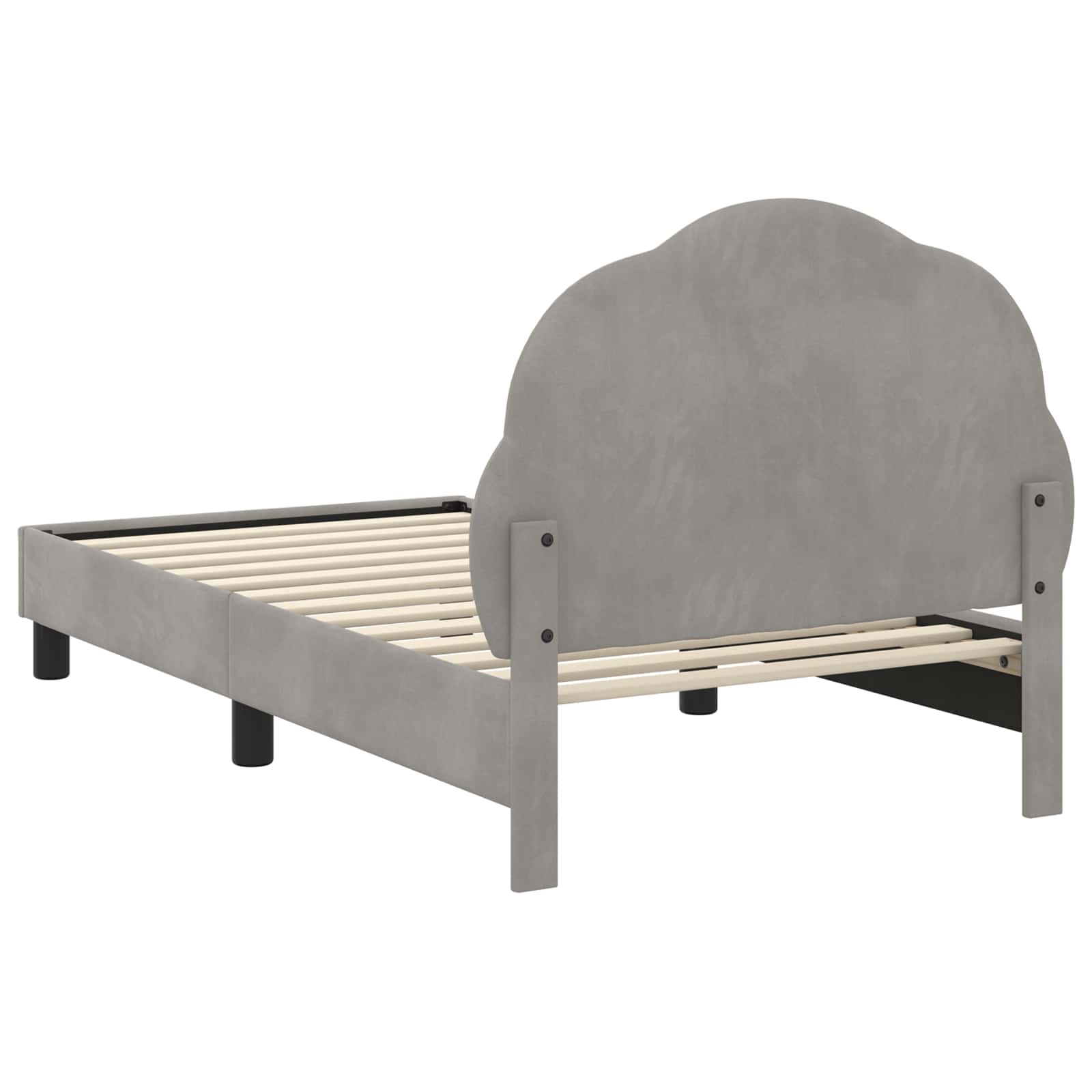 Bedframe voor kinderen met hoofdbord Lichtgrijs 80 x 160 cm is nu te koop bij PeponiXL, paradijselijk wonen!