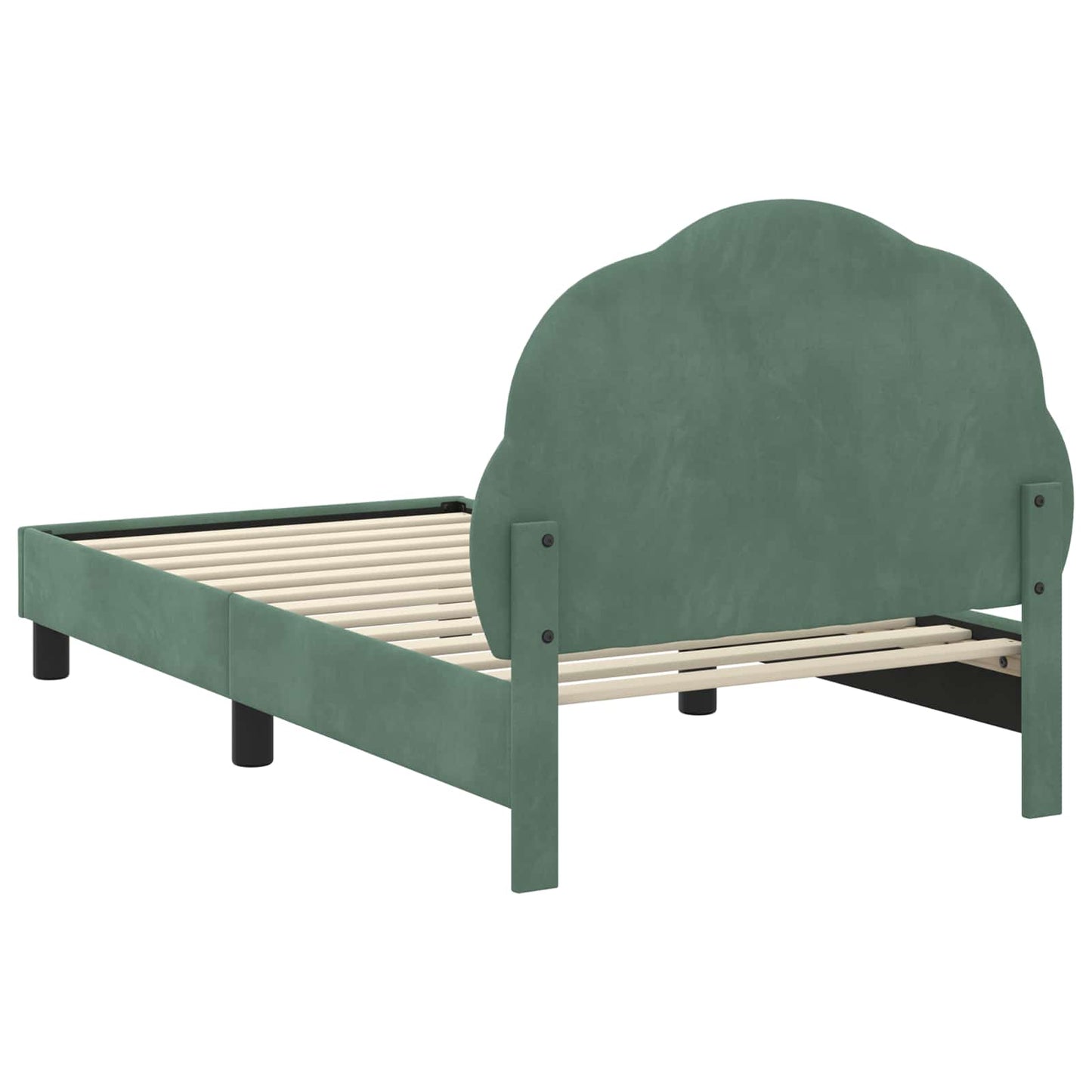 Bedframe voor kinderen met hoofdbord Zeegroen 80 x 160 cm is nu te koop bij PeponiXL, paradijselijk wonen!
