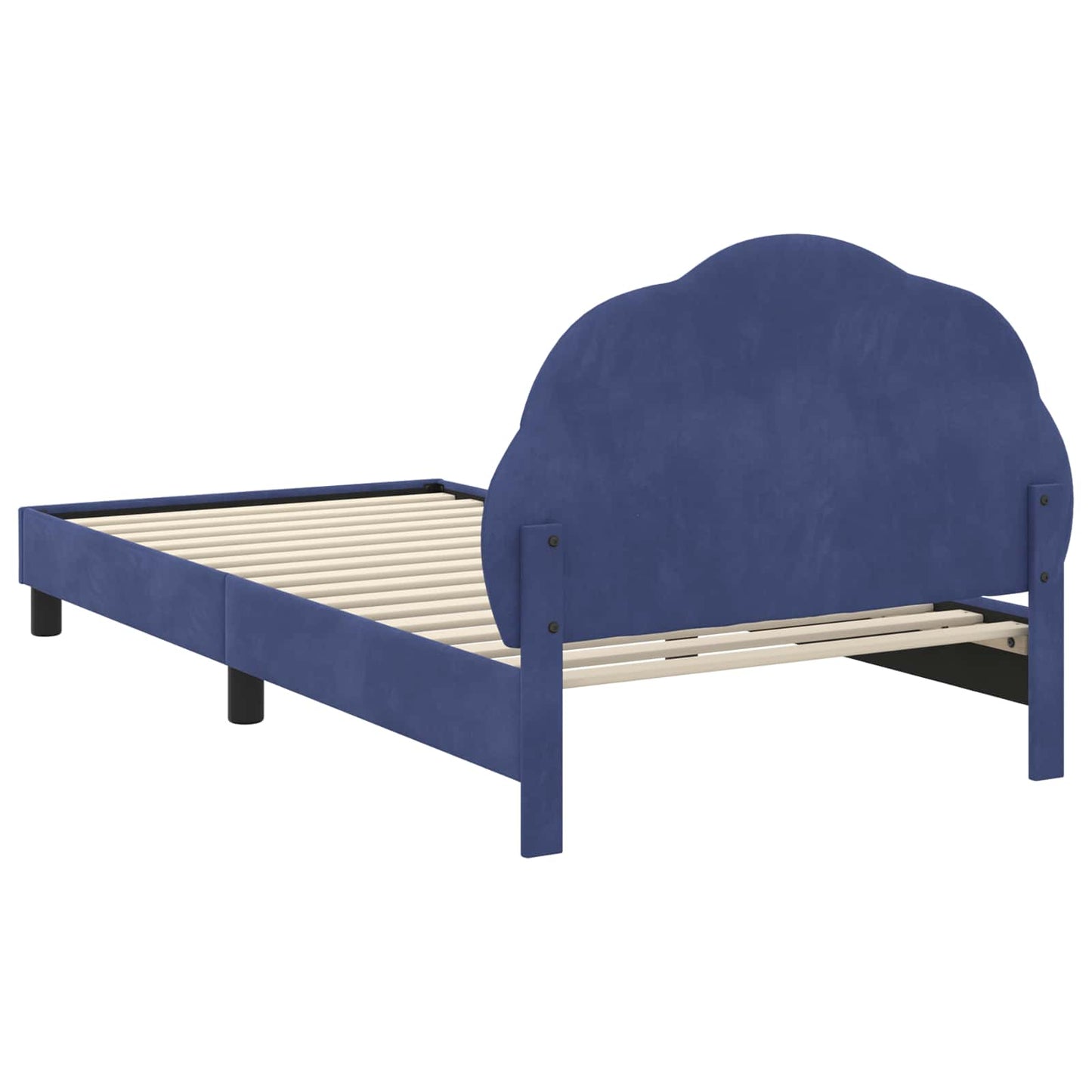 Bedframe voor kinderen met hoofdbord Politieblauw 80 x 200 cm is nu te koop bij PeponiXL, paradijselijk wonen!