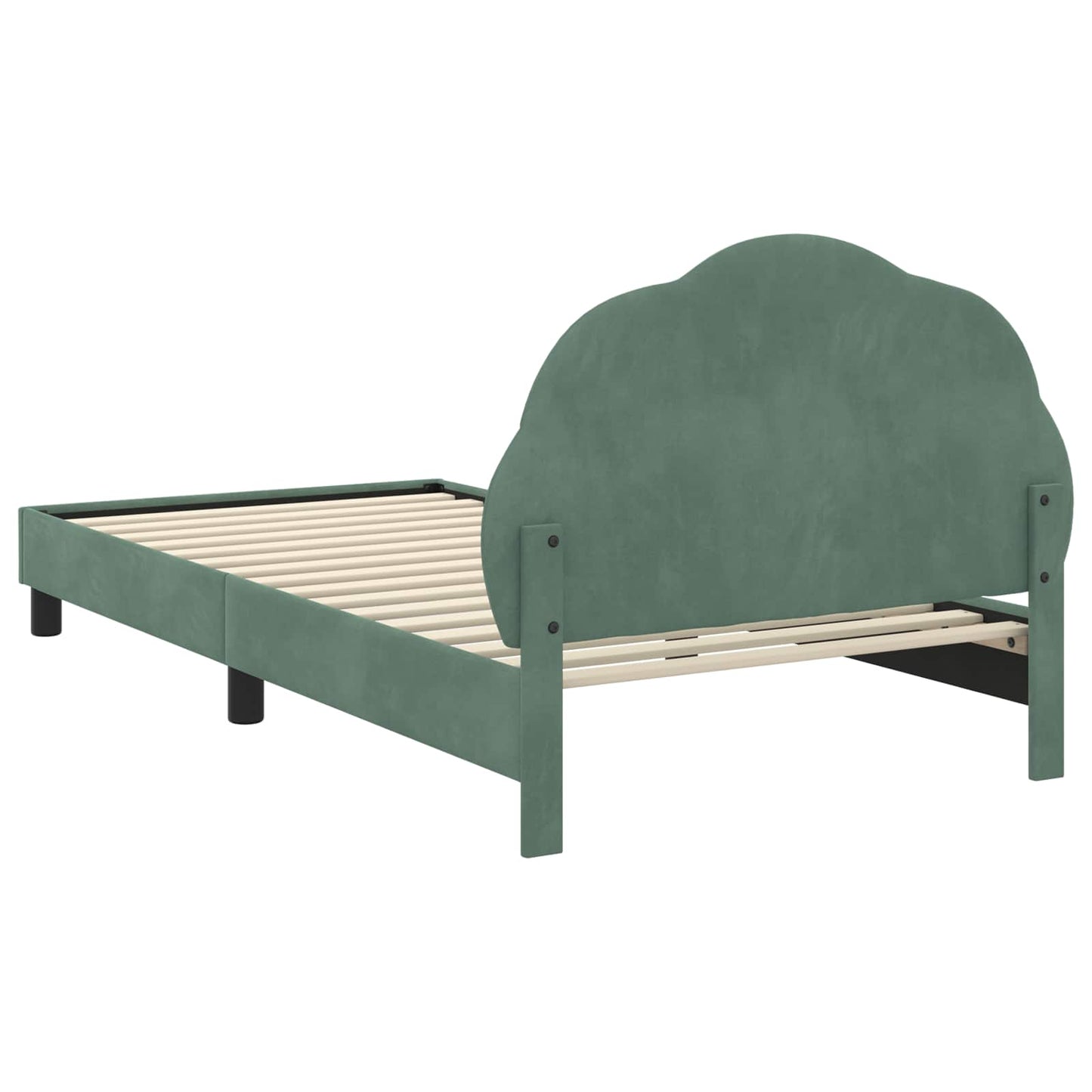Bedframe voor kinderen met hoofdbord Zeegroen 90 x 190 cm is nu te koop bij PeponiXL, paradijselijk wonen!