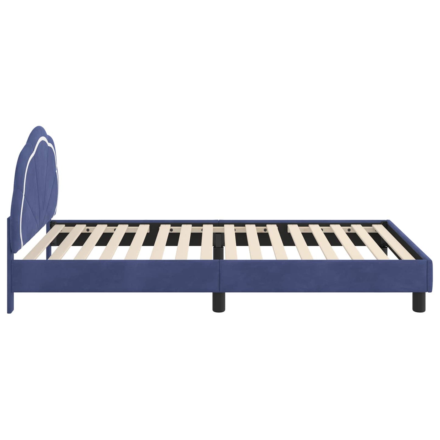 Bedframe voor kinderen met hoofdbord Politieblauw 90 x 190 cm is nu te koop bij PeponiXL, paradijselijk wonen!