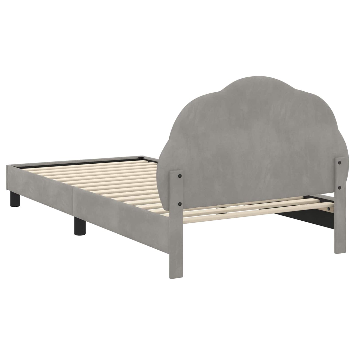 Bedframe voor kinderen met hoofdbord Lichtgrijs 90 x 200 cm is nu te koop bij PeponiXL, paradijselijk wonen!
