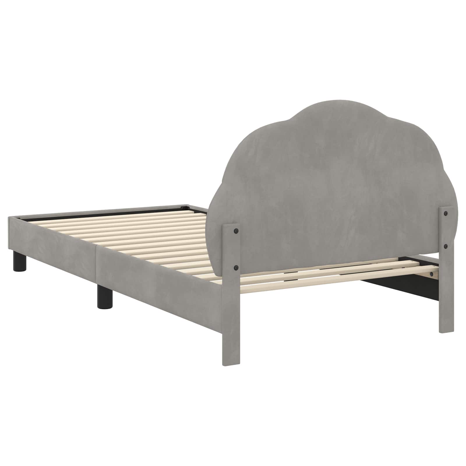 Bedframe voor kinderen met hoofdbord Lichtgrijs 90 x 200 cm is nu te koop bij PeponiXL, paradijselijk wonen!