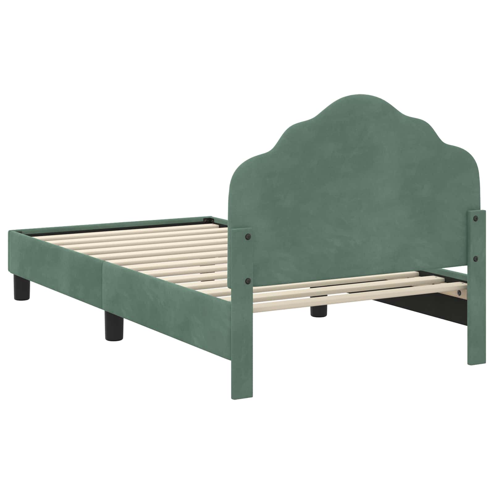 Bedframe voor kinderen met hoofdbord Zeegroen 80 x 160 cm is nu te koop bij PeponiXL, paradijselijk wonen!