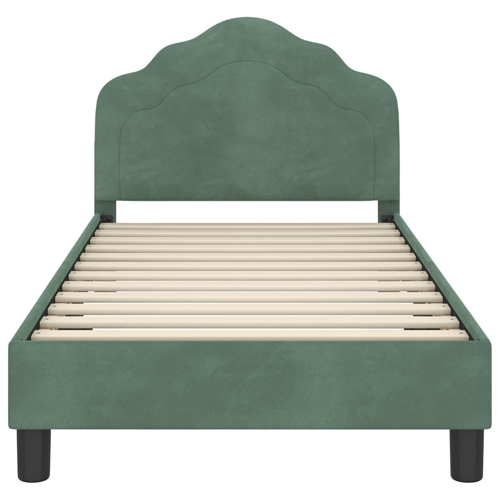Bedframe voor kinderen met hoofdbord Zeegroen 80 x 160 cm is nu te koop bij PeponiXL, paradijselijk wonen!