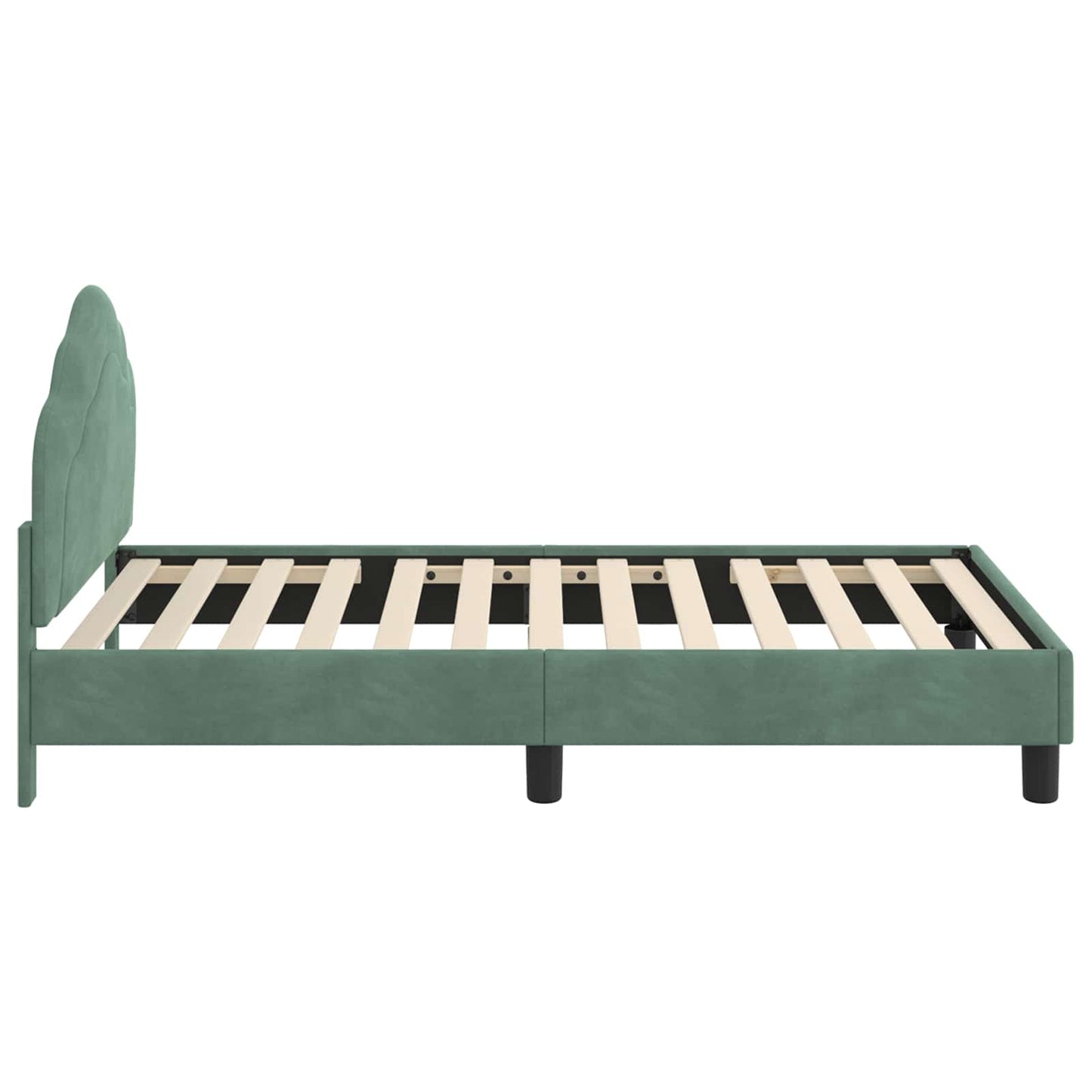 Bedframe voor kinderen met hoofdbord Zeegroen 80 x 160 cm is nu te koop bij PeponiXL, paradijselijk wonen!