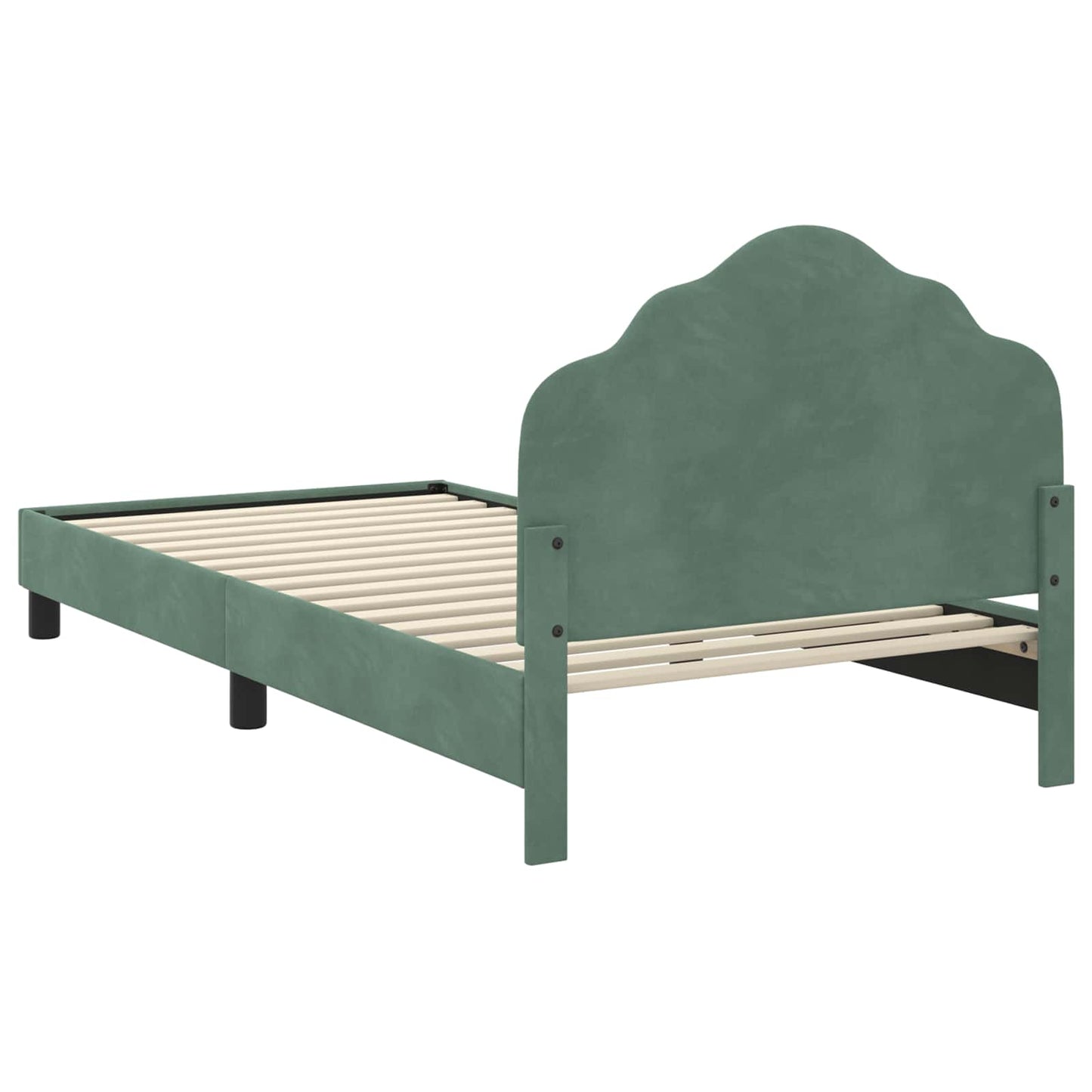 Bedframe voor kinderen met hoofdbord Zeegroen 80 x 200 cm is nu te koop bij PeponiXL, paradijselijk wonen!