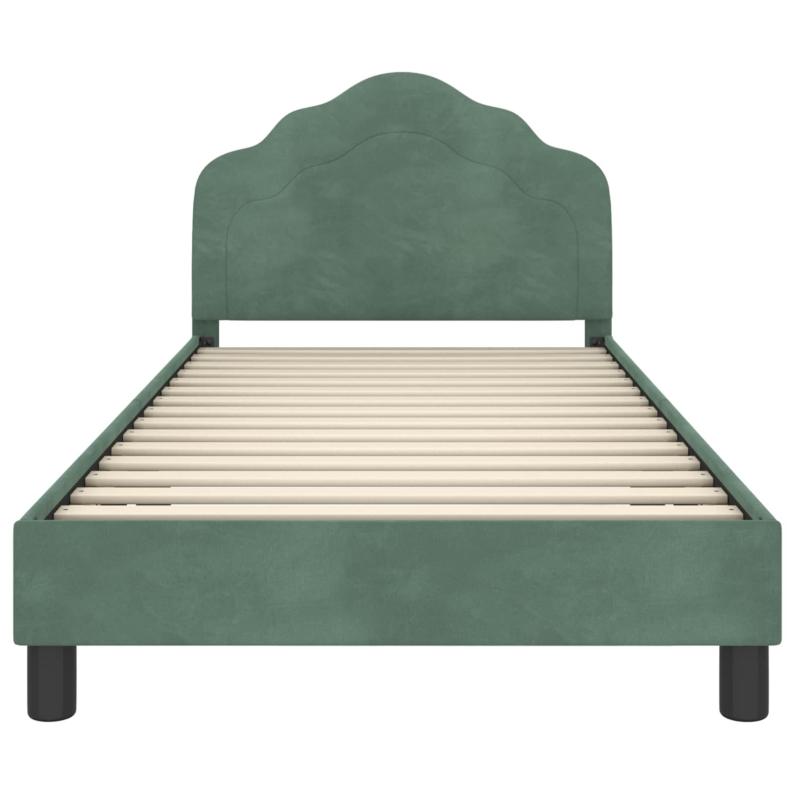 Bedframe voor kinderen met hoofdbord Zeegroen 80 x 200 cm is nu te koop bij PeponiXL, paradijselijk wonen!
